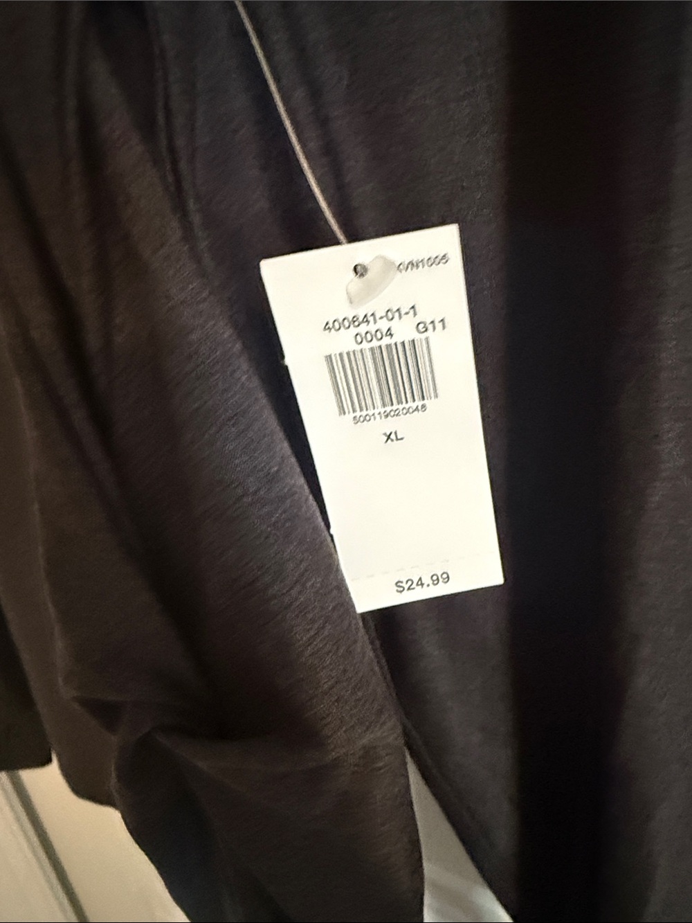 BNWT Old Navy Charcoal Gray Long Sleeve Top - Picture 6 of 6